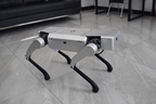 NavBot-D1 quadruped robot indoor walking stance