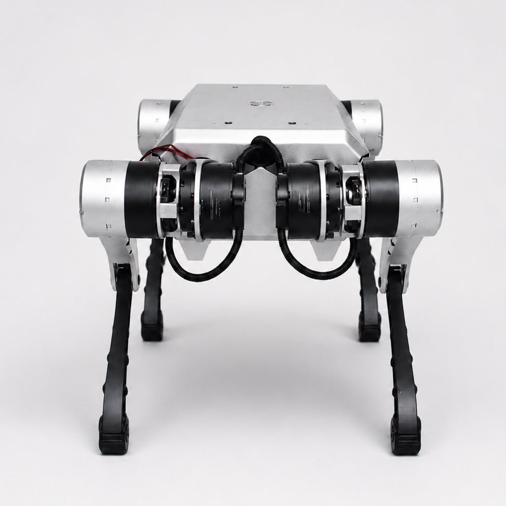 NavBot-D1 robot dog front view for ROS 2 development