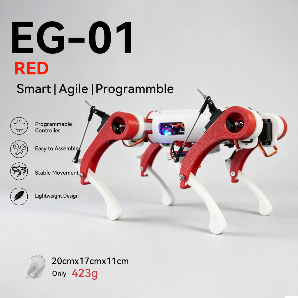 NavBot-EG01 — 8-DOF Desktop Quadruped Robot Dog