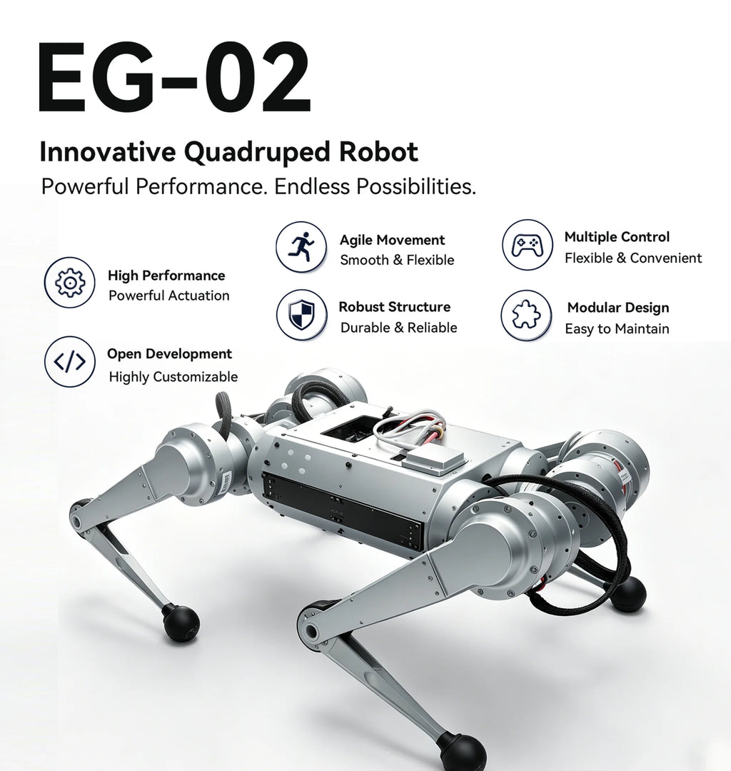 NavBot-EG02 — 12-DOF High-Performance Quadruped Robot