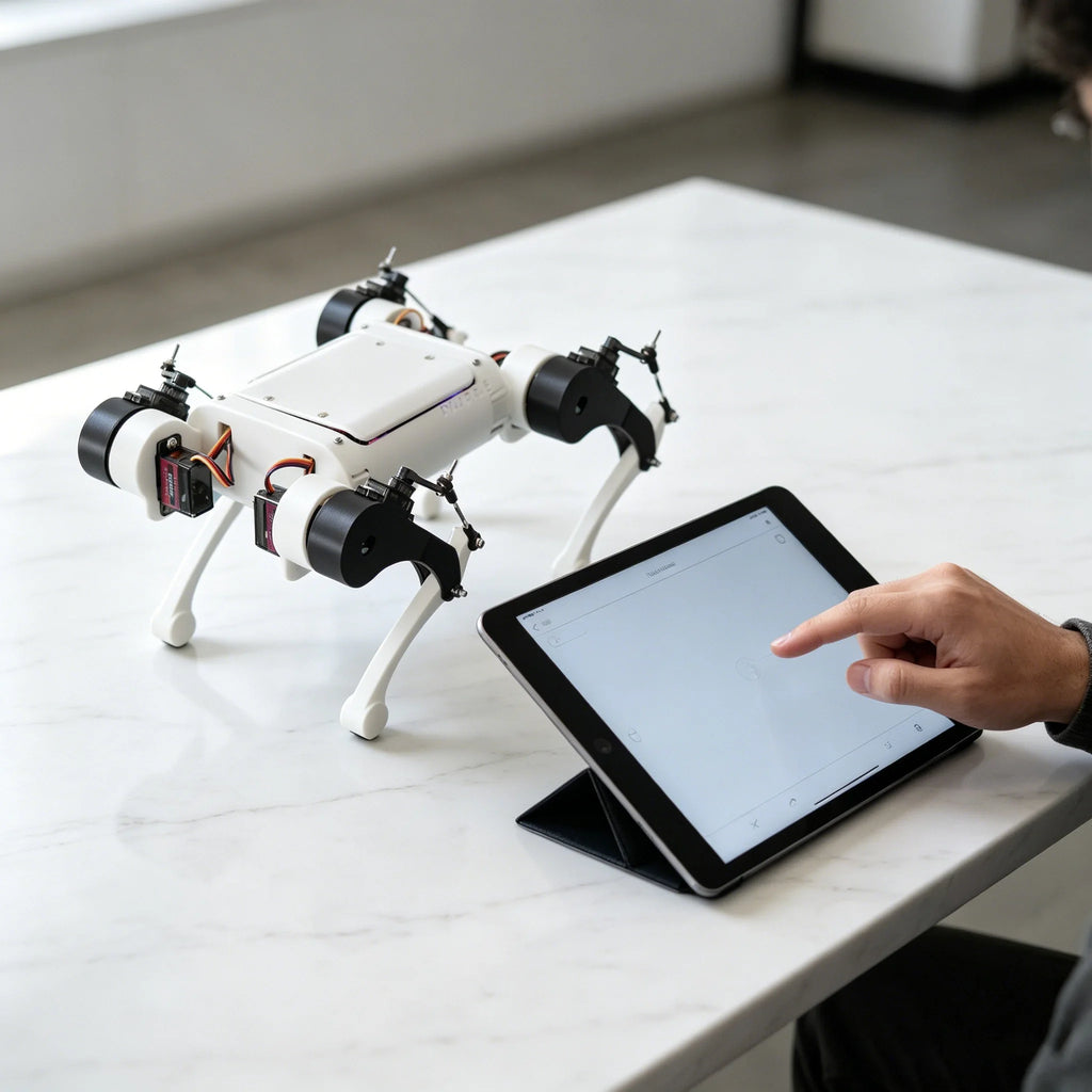 NavBot-EG01 — 8-DOF Desktop Quadruped Robot Dog