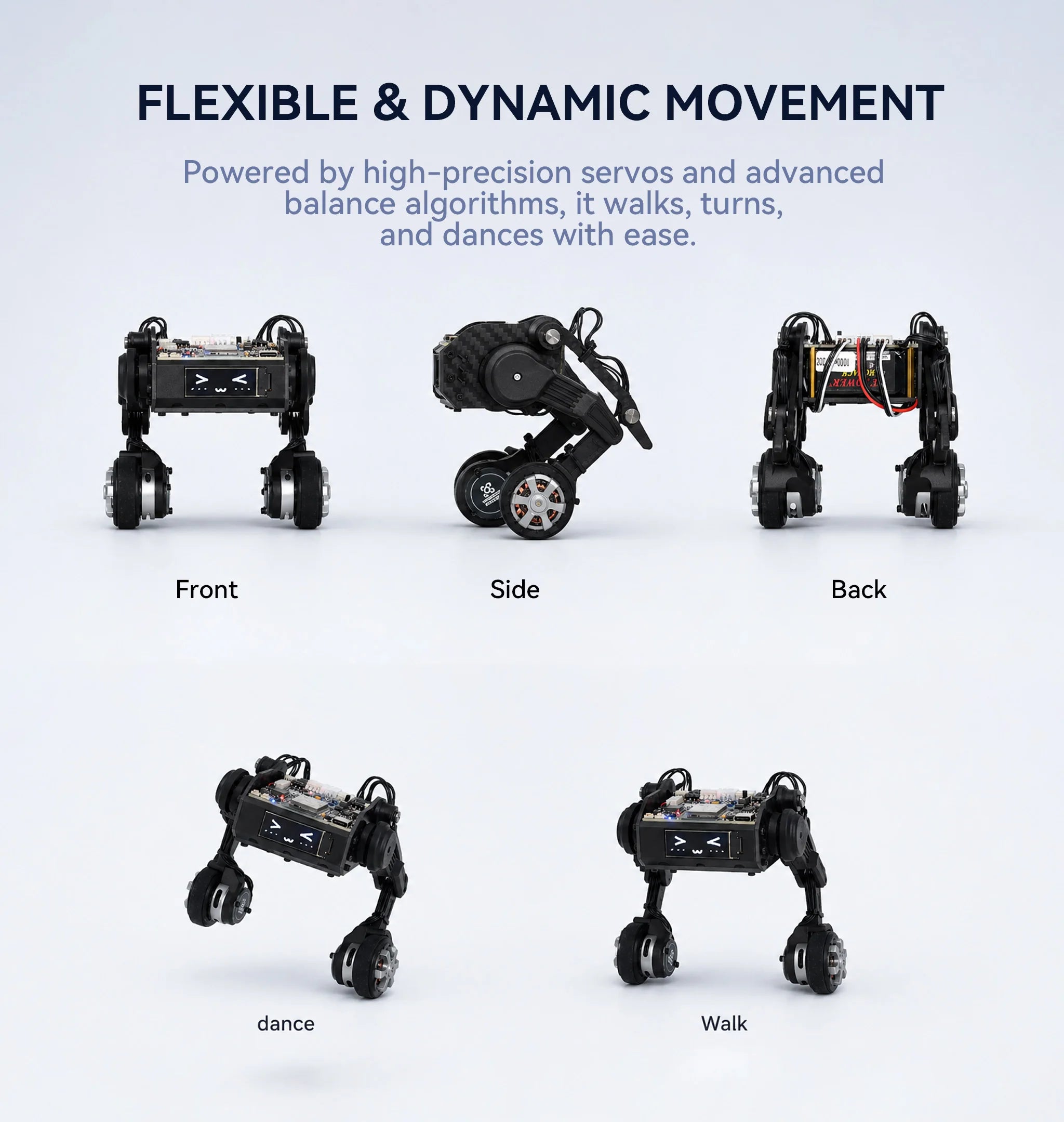 NavBot-EN01 — Educational Wheel-Legged Robot Kit