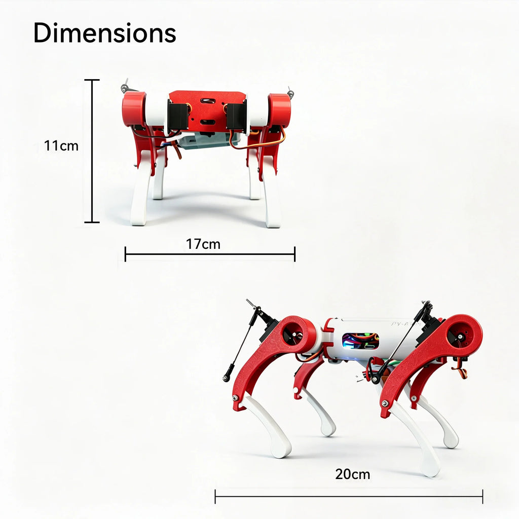 NavBot-EG01 — 8-DOF Desktop Quadruped Robot Dog