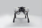Kinatric D2 quadruped robot, front view