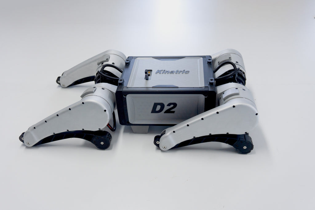 Kinatric D2 with its legs folded, three-quarter view