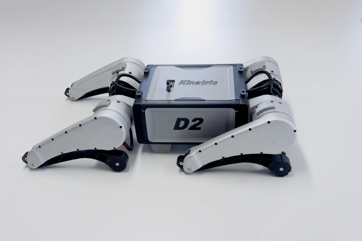 Kinatric D2 with its legs folded, three-quarter view